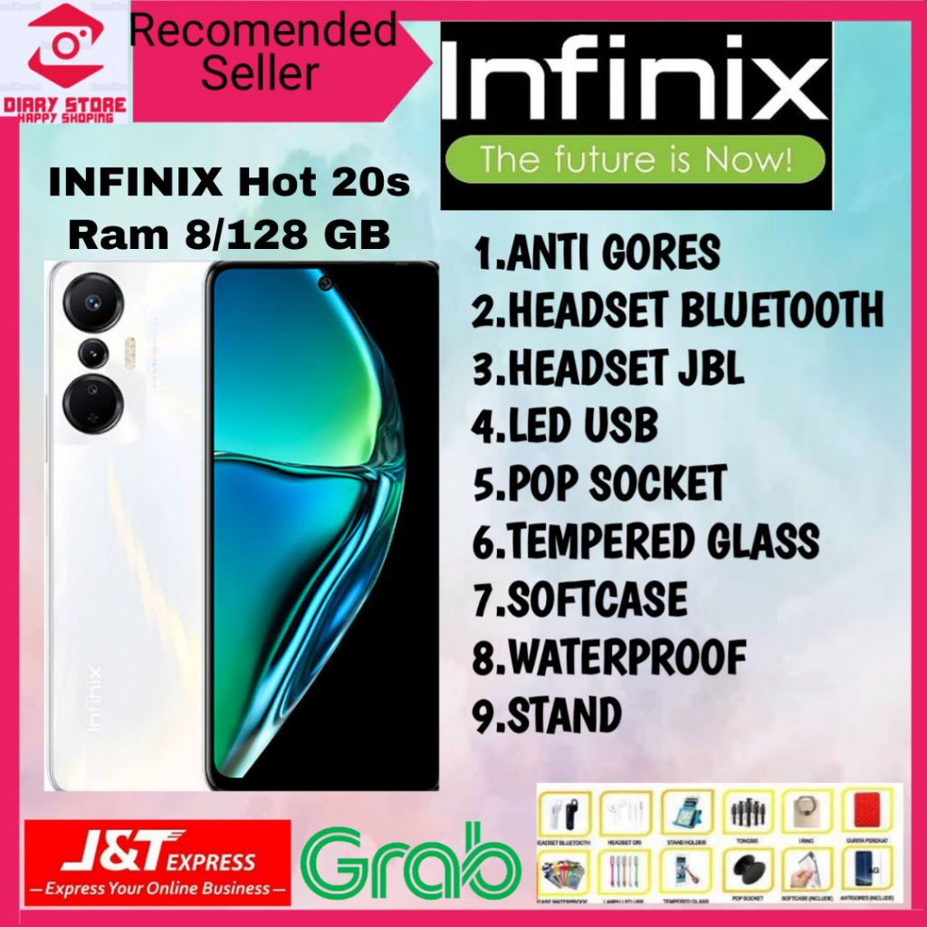 INFINIX HOT 20S RAM 8/128GB GARANSI RESMI INFINIX