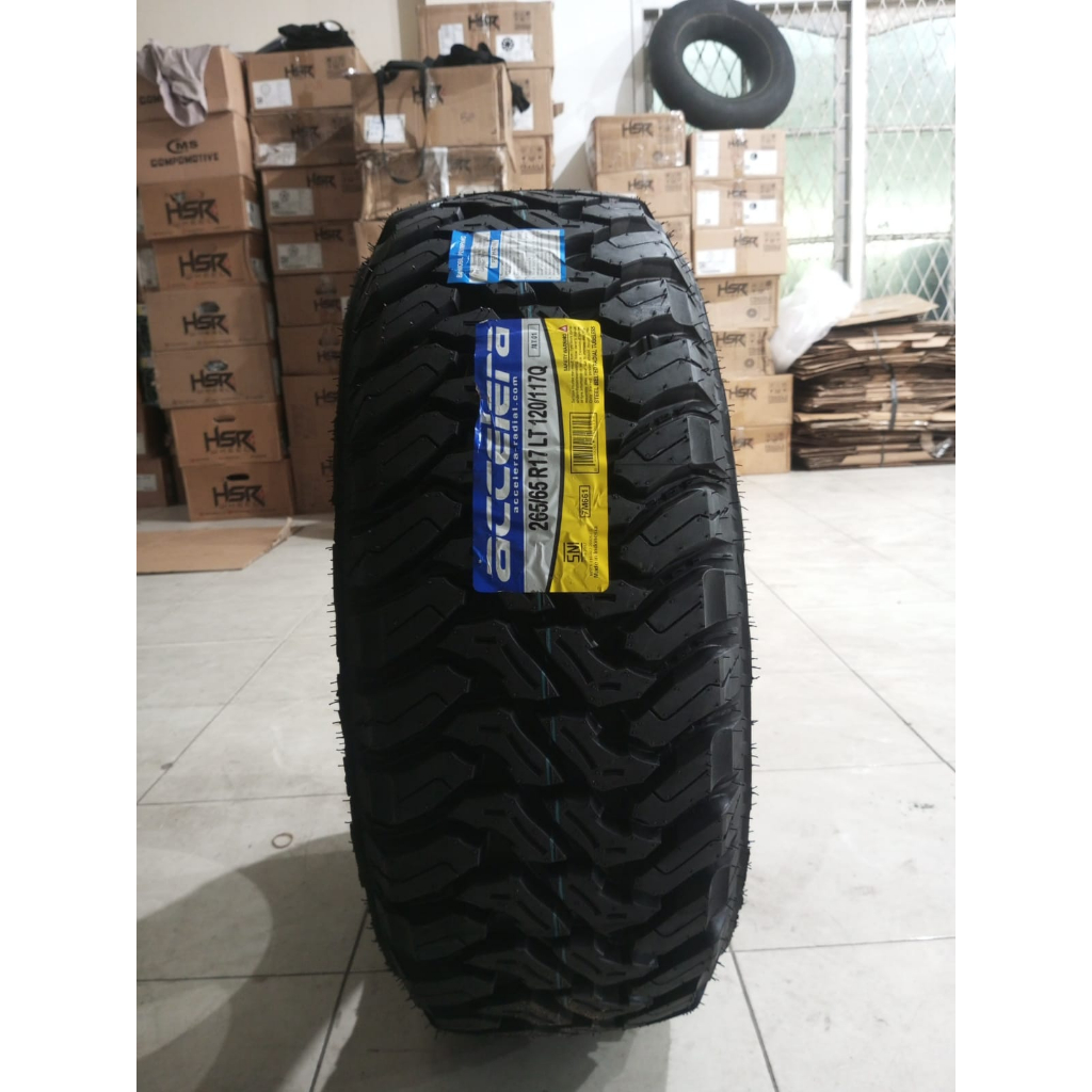 BAN MOBIL SEMI OFFROAD UNTUK PAJERO FORTUNER TRITON RING 17 UKURAN 265 65 R17 ACCELERA M/T 01