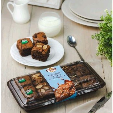 

brownis sekat toping milo