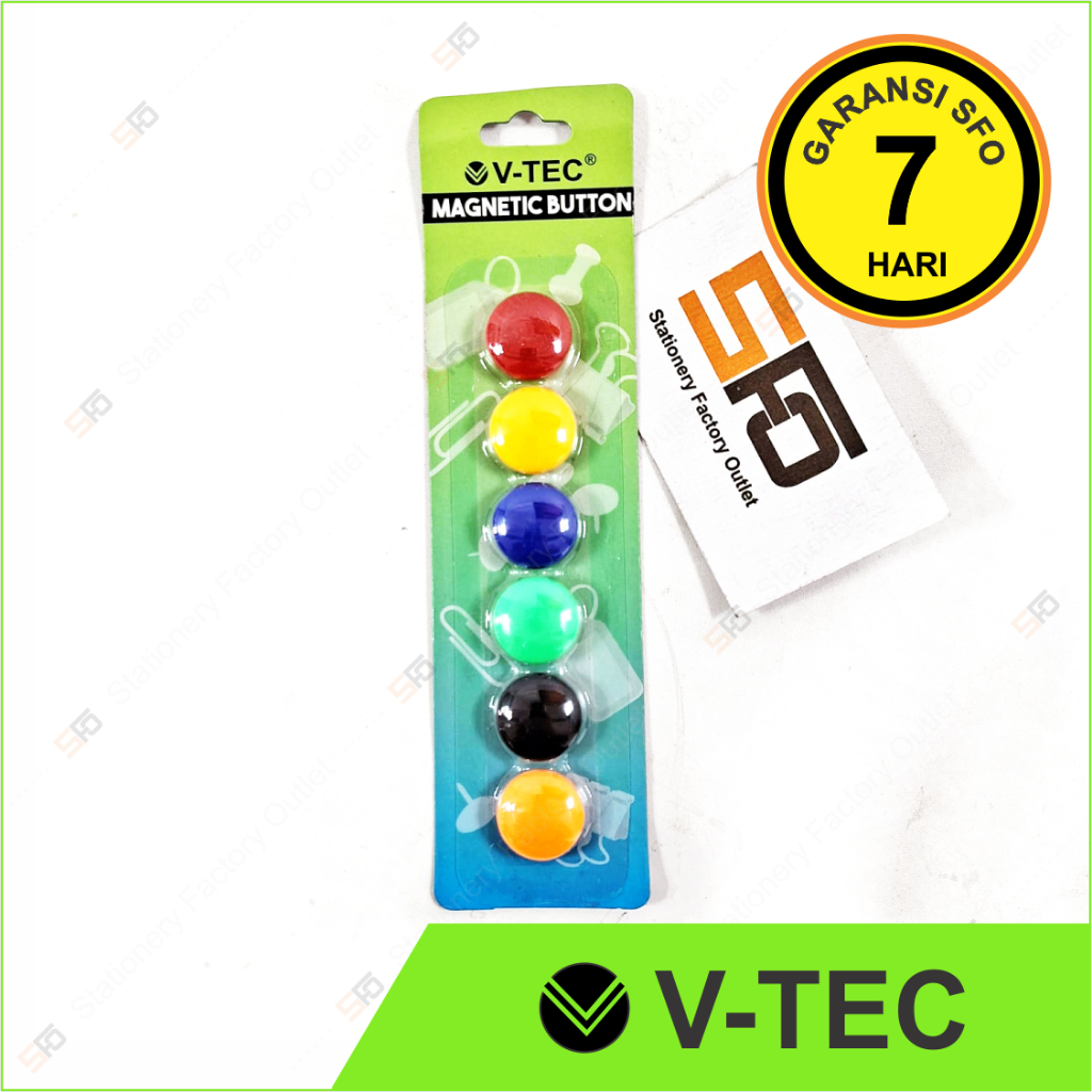 

Magnet Papan Tulis Kecil V-Tec isi 6 - VT-MB20S