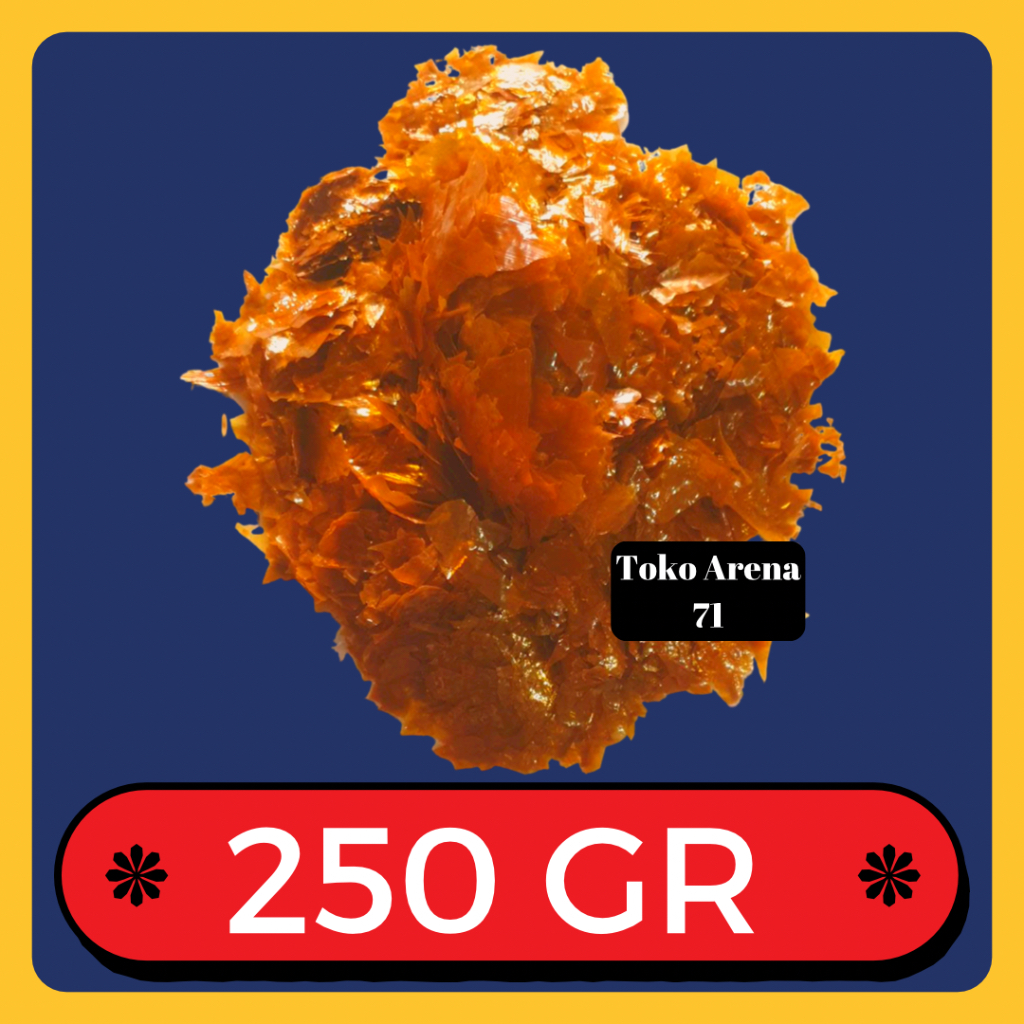 Sirlak Serlak Shellac Shellak India Plitur emping 250 gram 250 Gr