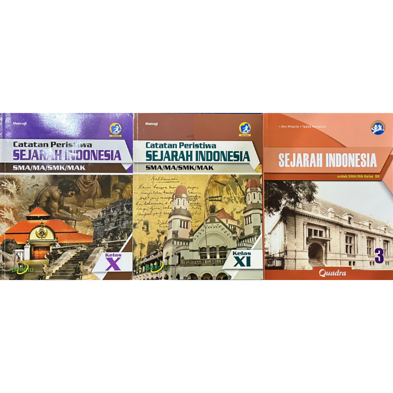 Buku Sejarah Indonesia bailmu SMA kelas 10, 11, 12