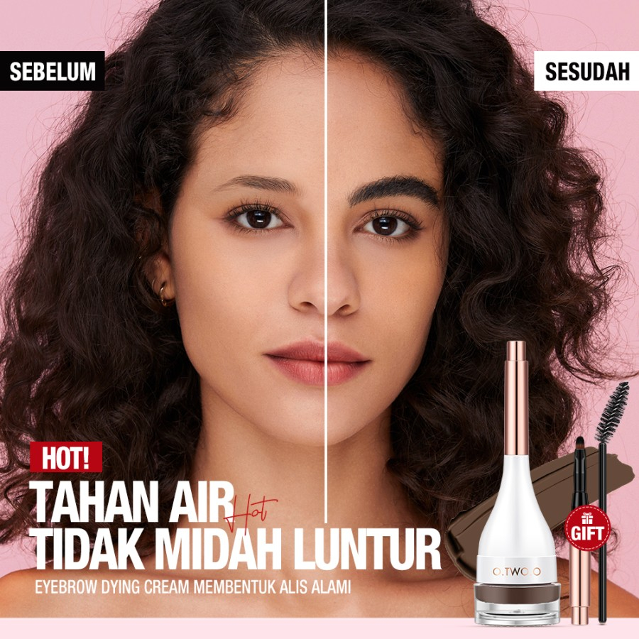 O.TWO.O Eyebrow Cream Waterproof Tahan Lama Eye Brow Gel Long Lasting