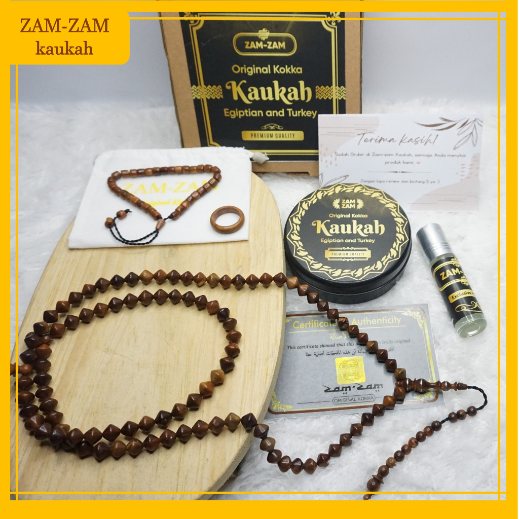 Tasbih Kaukah Wajik 100% Asli Bersertifikat