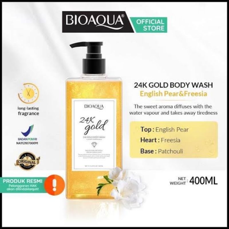 BOOAQUA 24K Gold Nicotinamide Body Wash 400ml