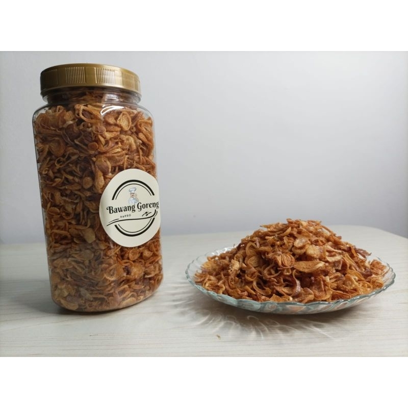 

(ASLI) Brambang Goreng (Bawang Merah Brebes) Tanpa Campuran Tepung Toples 700ml