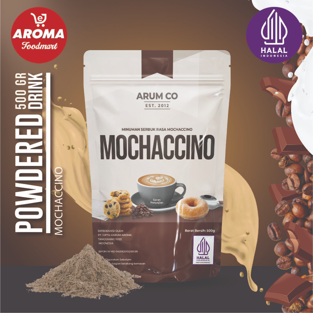 

Arum Co Bubuk Mochaccino 500gr / Kopi Mocha Bubuk Mochaccino Powder