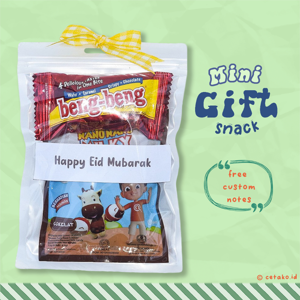 

Freebies Mini Gift Snack Bisa Custom Notes MG-010
