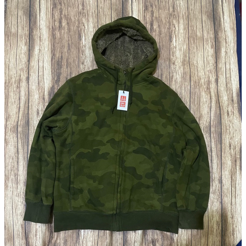 uniqlo sherpa camo