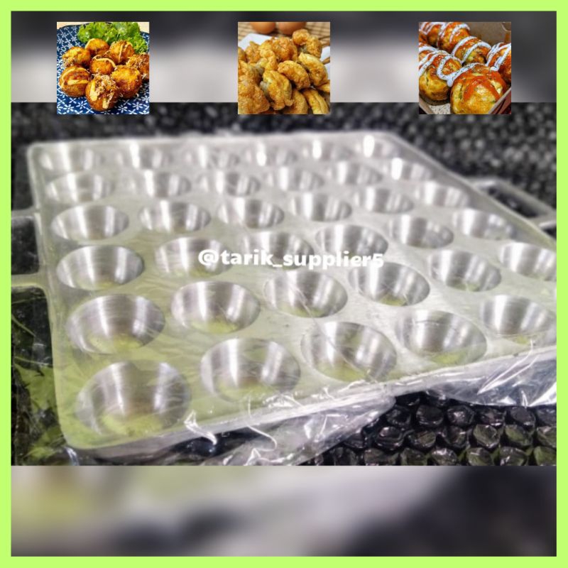 Terlaris ~ cetakan takoyaki cetakan pentol telur cetakan pentol korea cetakan telur congkel murah te