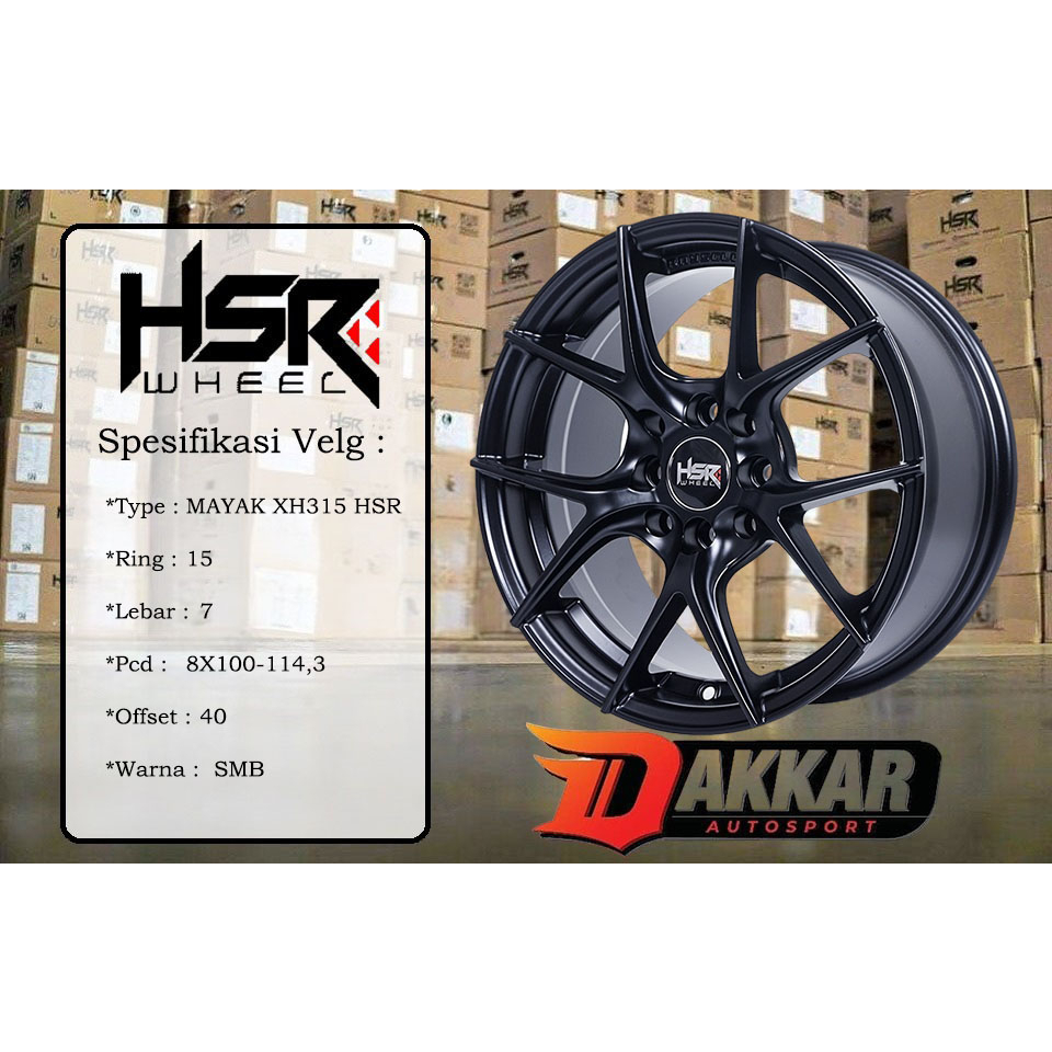 velg brio rs ring 15 lebar 7 et 40 untuk agya calya sigra ignis avanza