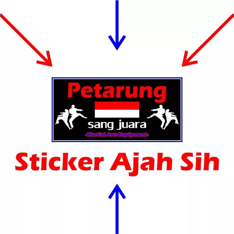 

Stiker Brand Petarung sang juara