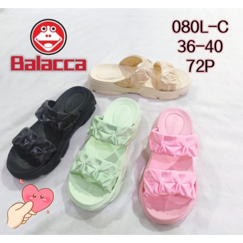 Sandal Selop Karet Wanita Motif Kepang Fashion Terbaru Balacca 080