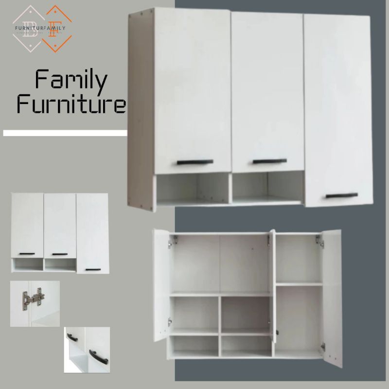 Kitchen set atas minimalis 3 pintu / lemari dapur 3 pintu / lemari UPVC