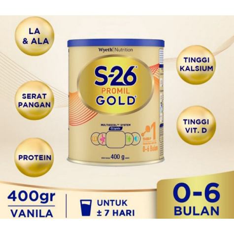 Susu S-26 Promil Gold tahap 1 0-6 Bulan