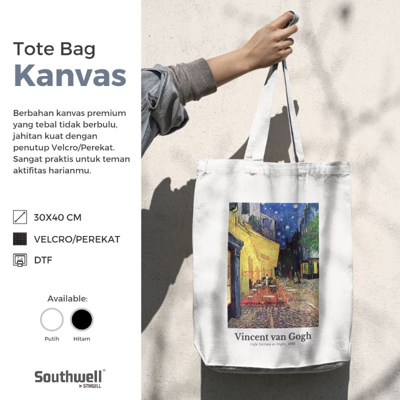 Van Gogh Cafe Terrace at Night (Tote Bag)