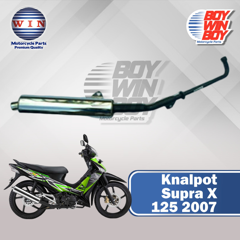 KNALPOT SUPRA X 125 2007. MUFFLER EXHAUST SUPRA X 125 2007 MERK WIN