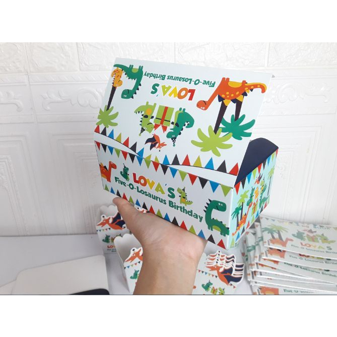 box nasi dino / wadah nasi dino / box nasi custom dino / box makanan dino