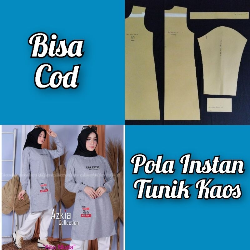 Pola Instan Tunik Kaos