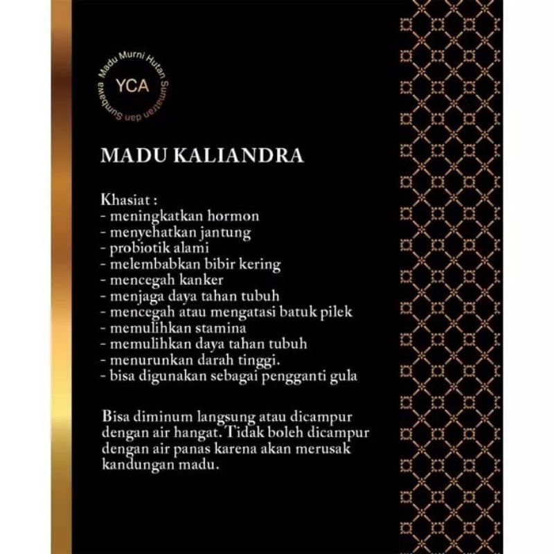 

madu kaliandra 100% asli