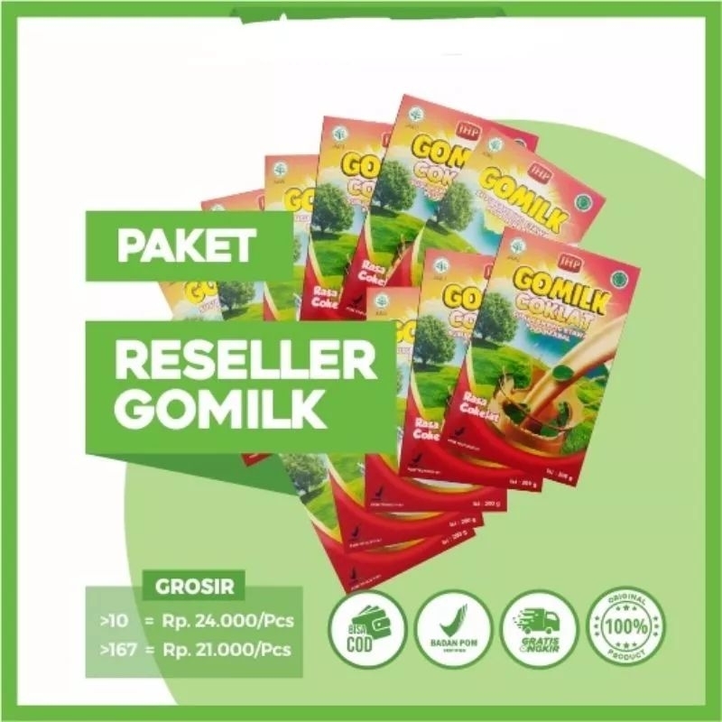 

(BISA COD) GOMILK paket Usaha 10 Box