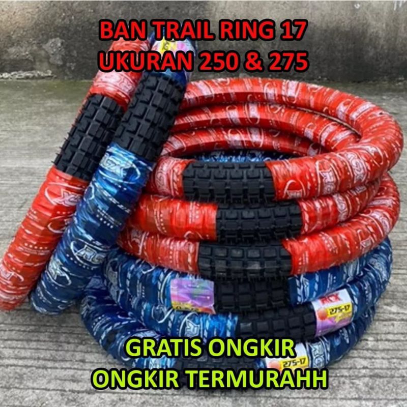 Ban Promo Motor Sepasang Bebek Ban Trail 250/275 Ring 17