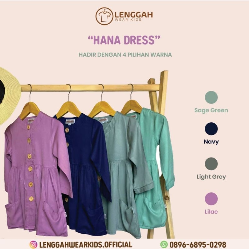 HANA DRESS/Tunik Anak polos