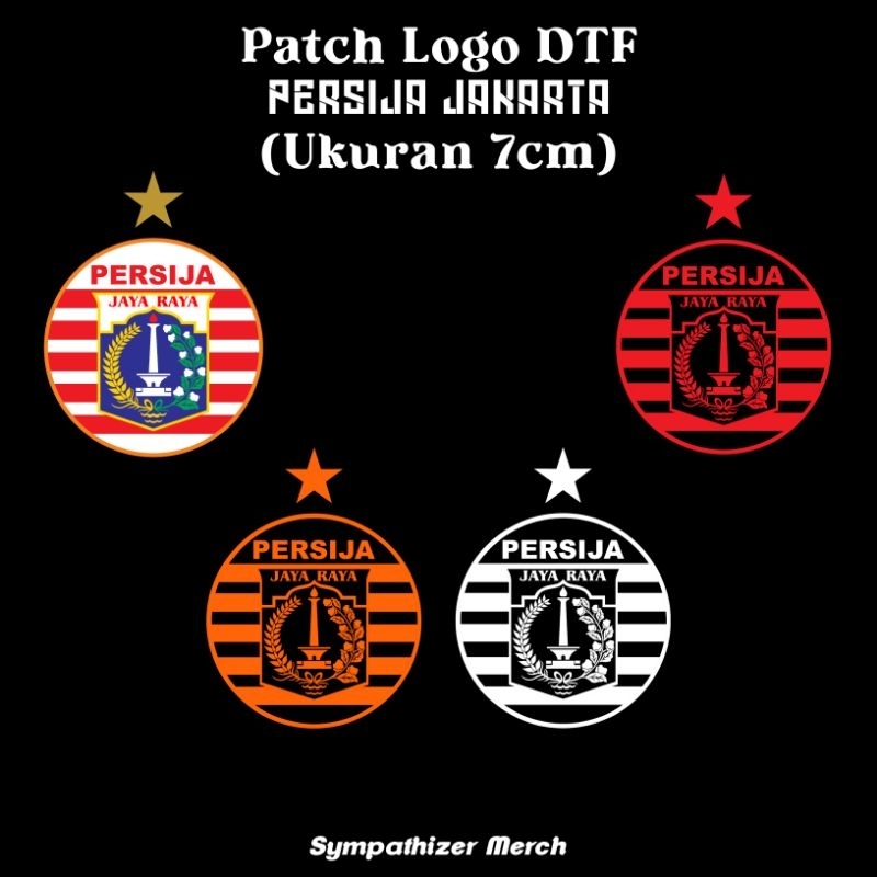 PATCH LOGO PERSIJA | DTF SETRIKA | ISI 2 PCS