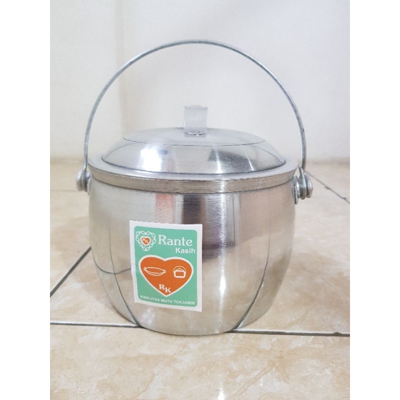 Panci Periuk Nasi Liwet Alumunium/Periuk Rante Kasih No.7