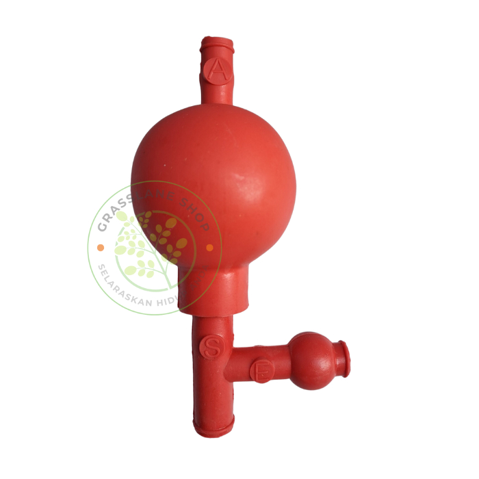 Pipet Filler Universal Bola Hisap Isap Pipette Rubber Bulb Merah