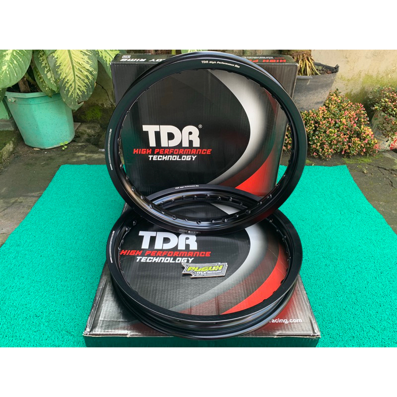 Velg TDR 160 185 215 hitam ring 17 hole 36