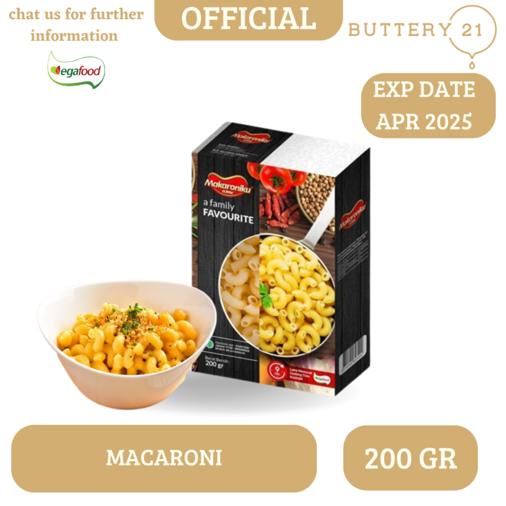 

EGA FOOD MAKARONIKU 200 GR ELBOW / MACARONI