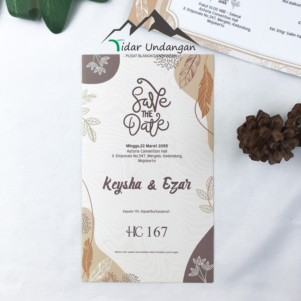 Blangko Undangan Pernikahan HC 167 Harga Murah