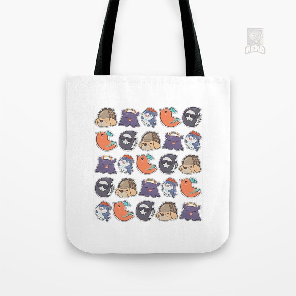 Holo Myth Mascots pack Hololive Tote bag kanvas