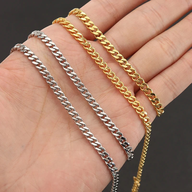 kalung rantai titanium wanita anti karat