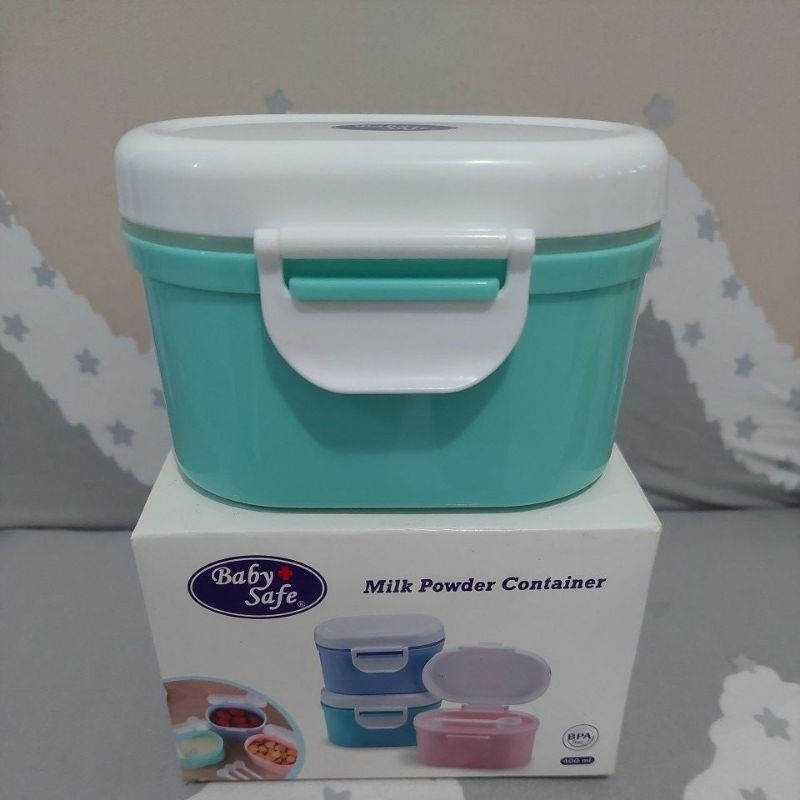 Baby Safe Milk Powder Container Wadah Susu 400ml setara 200gram susu formula