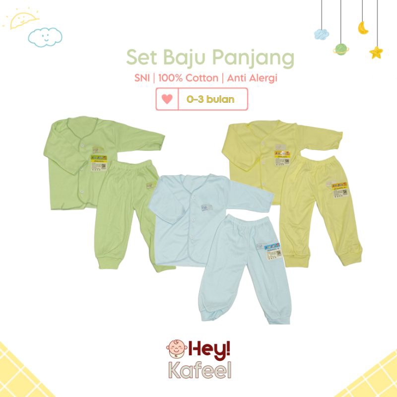 Baju Bayi Newborn 0-3 Bulan Arini Baby - Set Baju Panjang