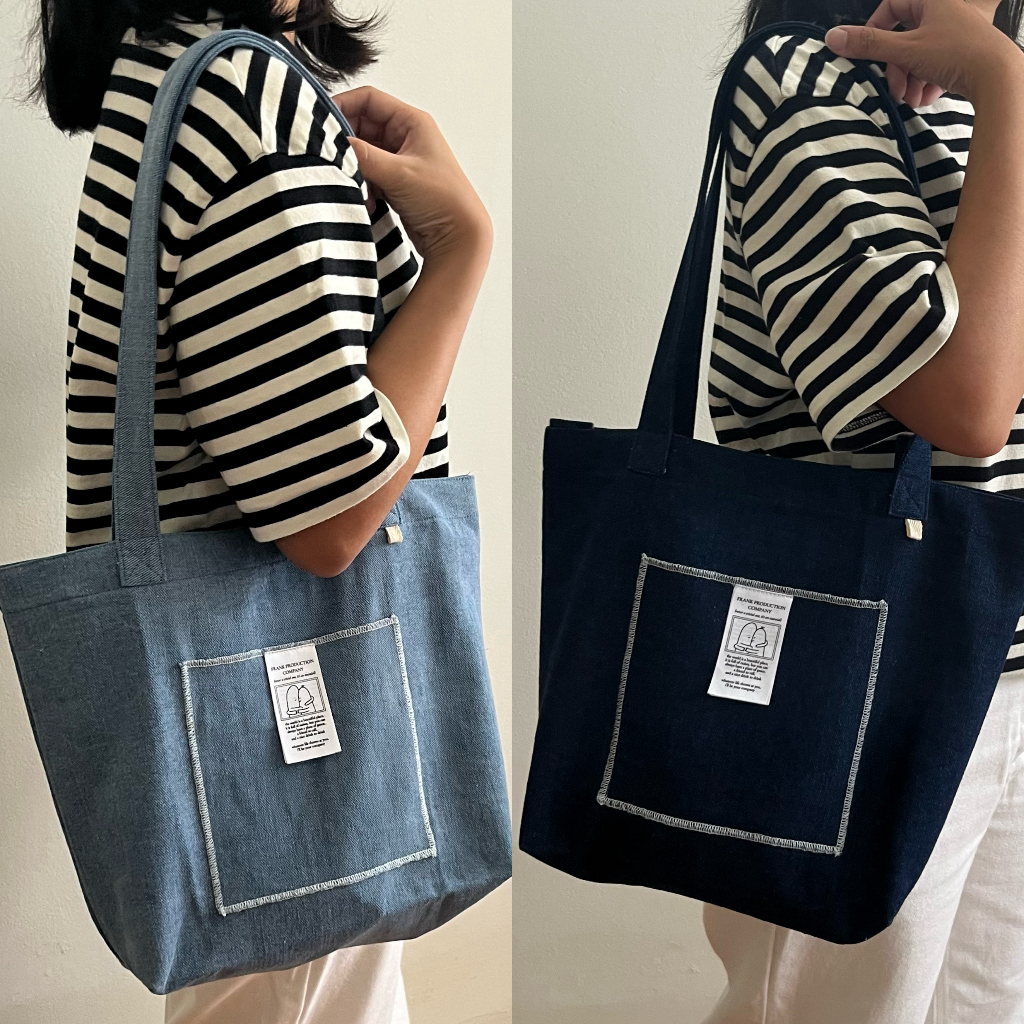 Frank Denim Tote Bag September Spring