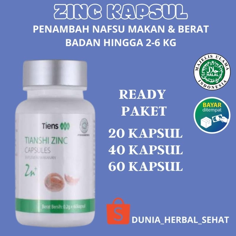 KAPSUL ZINC PENGGEMUK BADAN | KAPSUL PENGGEMUK ANAK | KAPSUL PENGGEMUK DEWASA | KAPSUL PENGGEMUK ALA