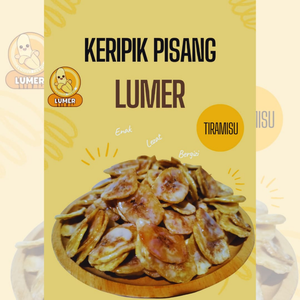 

KERIPIK PISANG LUMER TIRAMISU