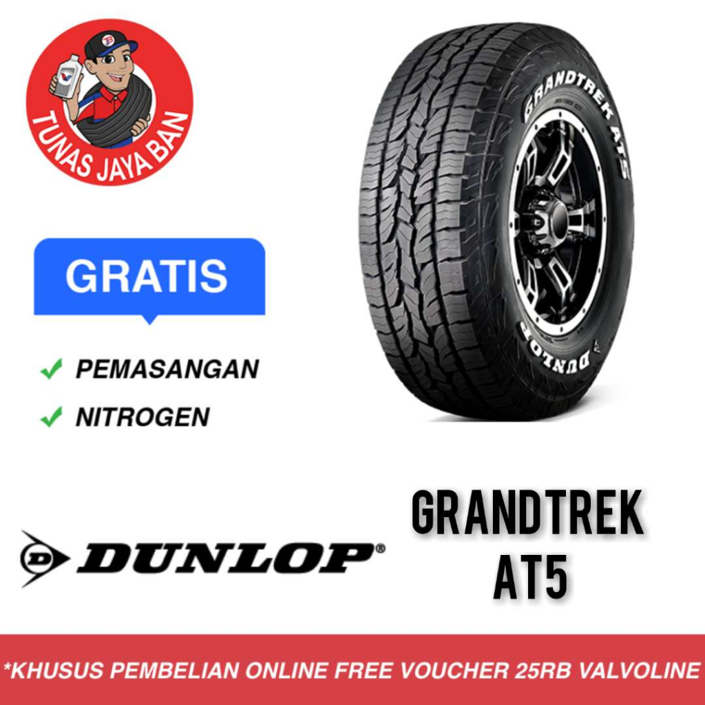 Ban Mobil Dunlop Grandtrek AT5 215/70 R16 Toko Surabaya 215 70 16