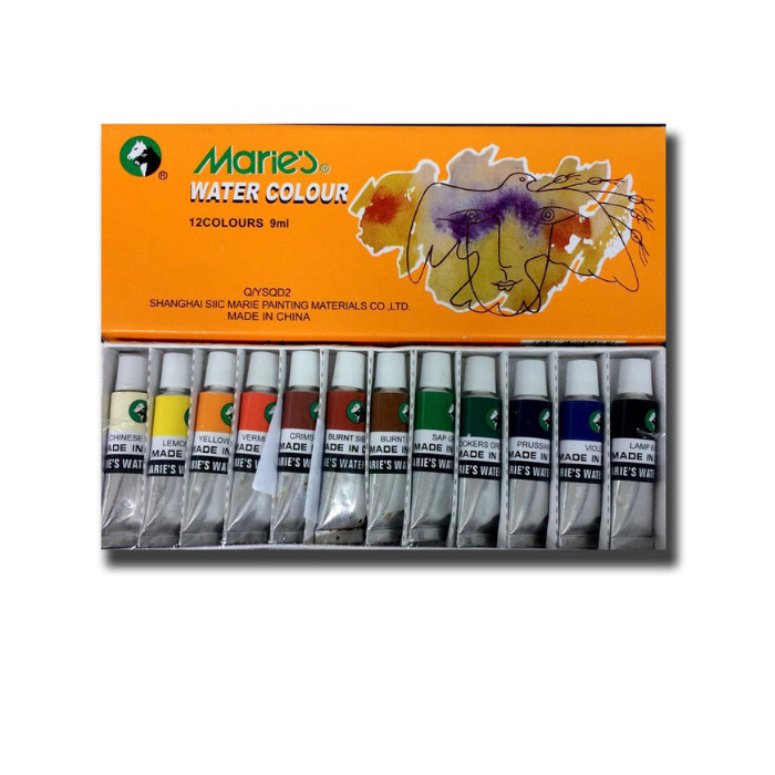 

MARIES WATER COLOUR 9ML 12 WARNA 1306B / CAT AIR MARIES 12 WARNA