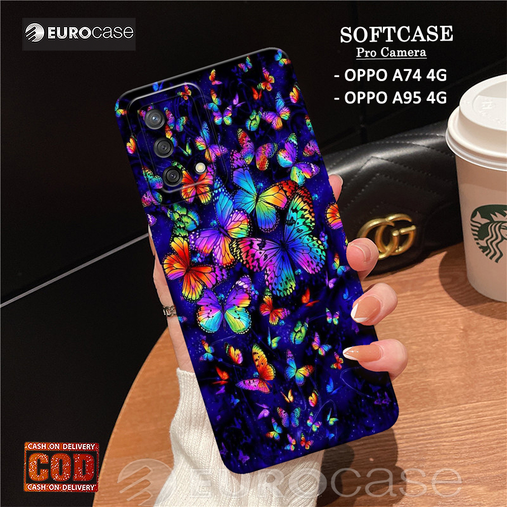 Casing Hp Oppo A74 4G / A95 4G - Fashion Case Kupu - Soft Case Hp Oppo A74 4G / A95 4G - Kesing Hp O