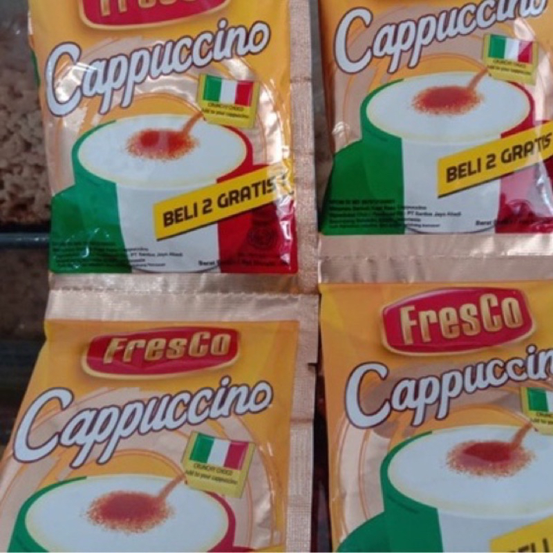 

Kopi Fresco Cappucino 25 gram Renceng sachet