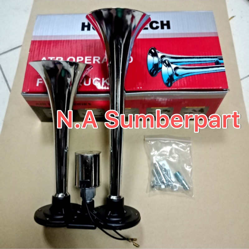 KLAKSON ANGIN TELOLET 2 CORONG 12 VOLT 24 VOLT