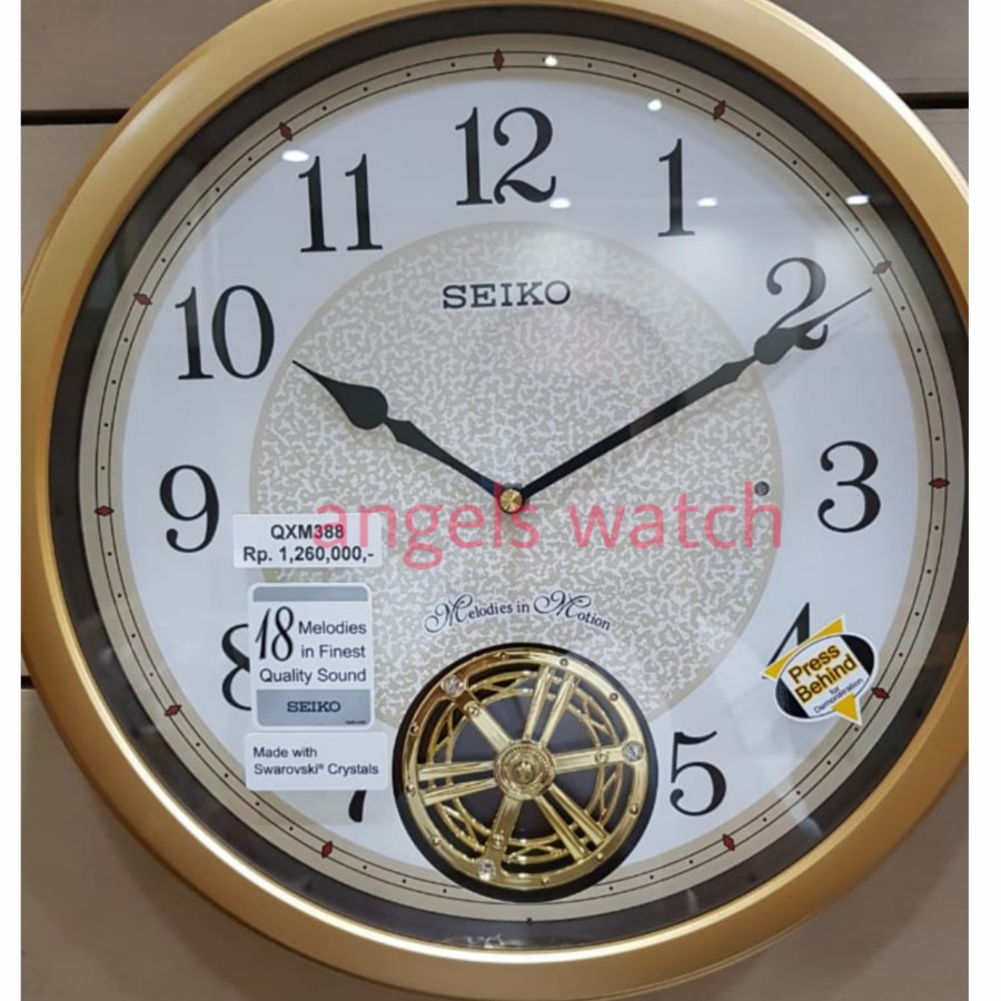 jam dinding seiko melody qxm388 new model