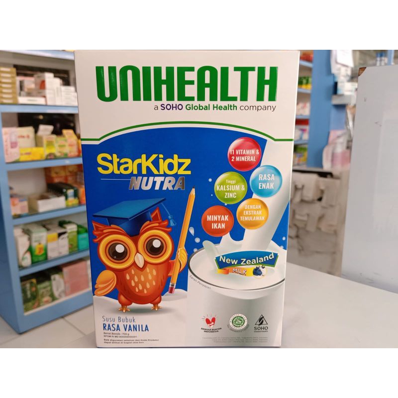 StarKidz Nutra Susu Bubuk Vanila Unihealth (membantu mengurangi risiko stunting)