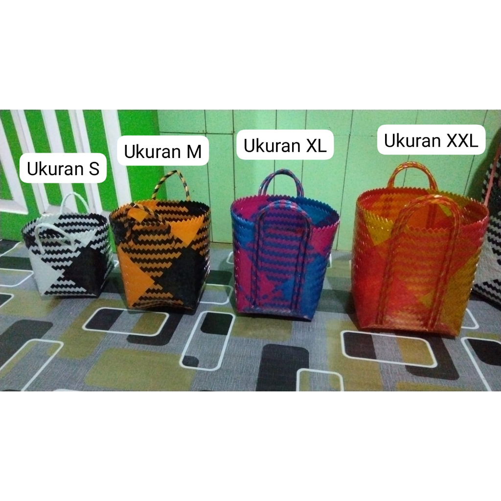 tas anyaman, tas keranjang ke pasar