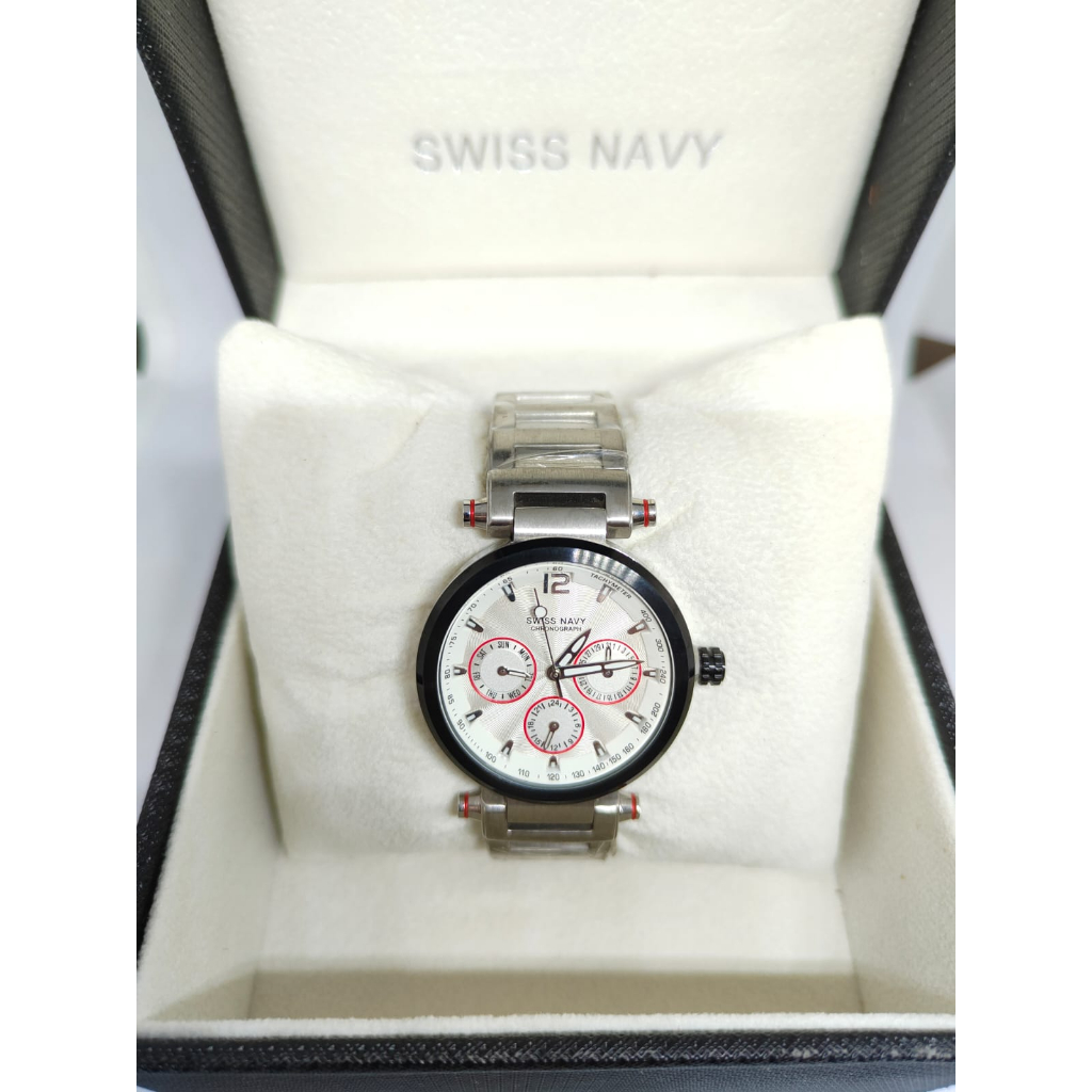  ORIGINAL  JAM TANGAN SWISS NAVY WATER RESISTANT SN-6823L