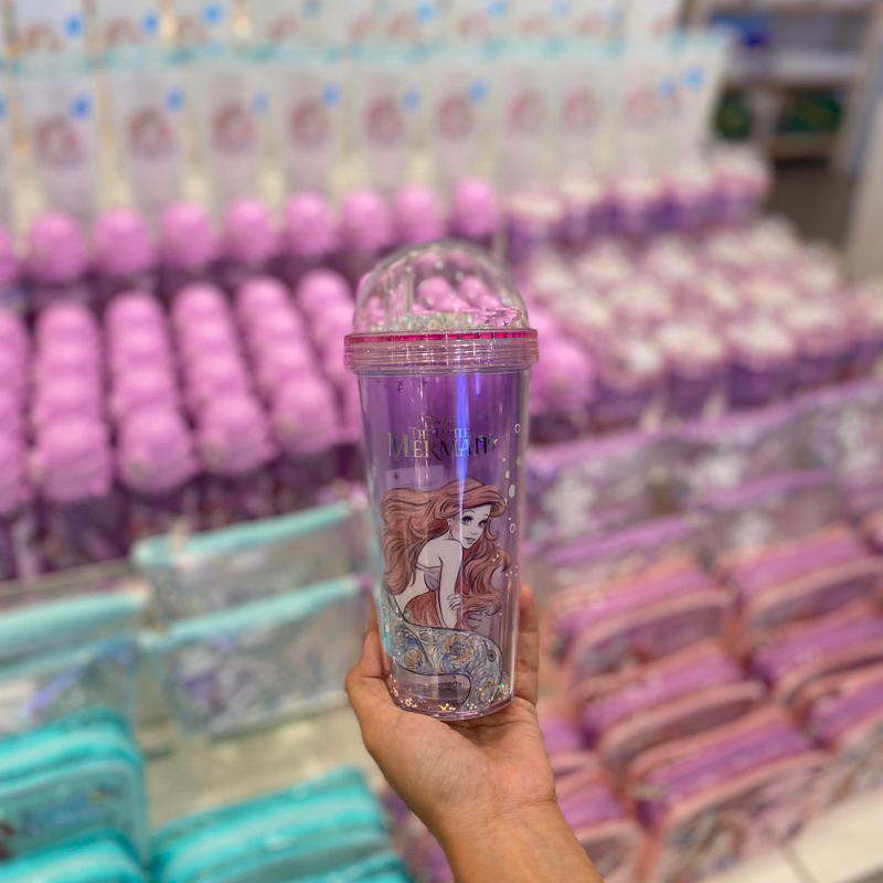 Disney The Little Mermaid Collection Double Wall Tumbler with Straw 420ml